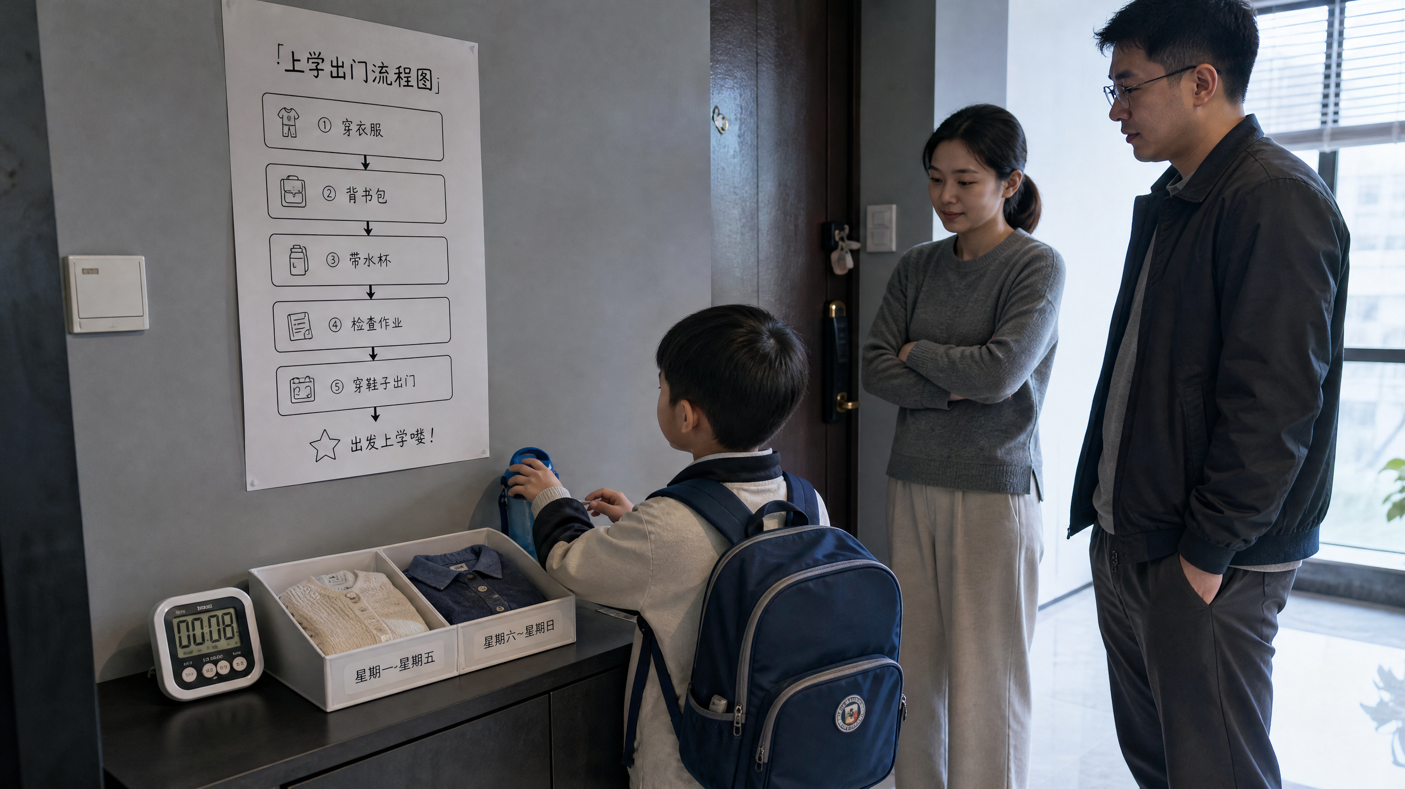 3-6岁早晨不崩溃：7天交接出自我管理
