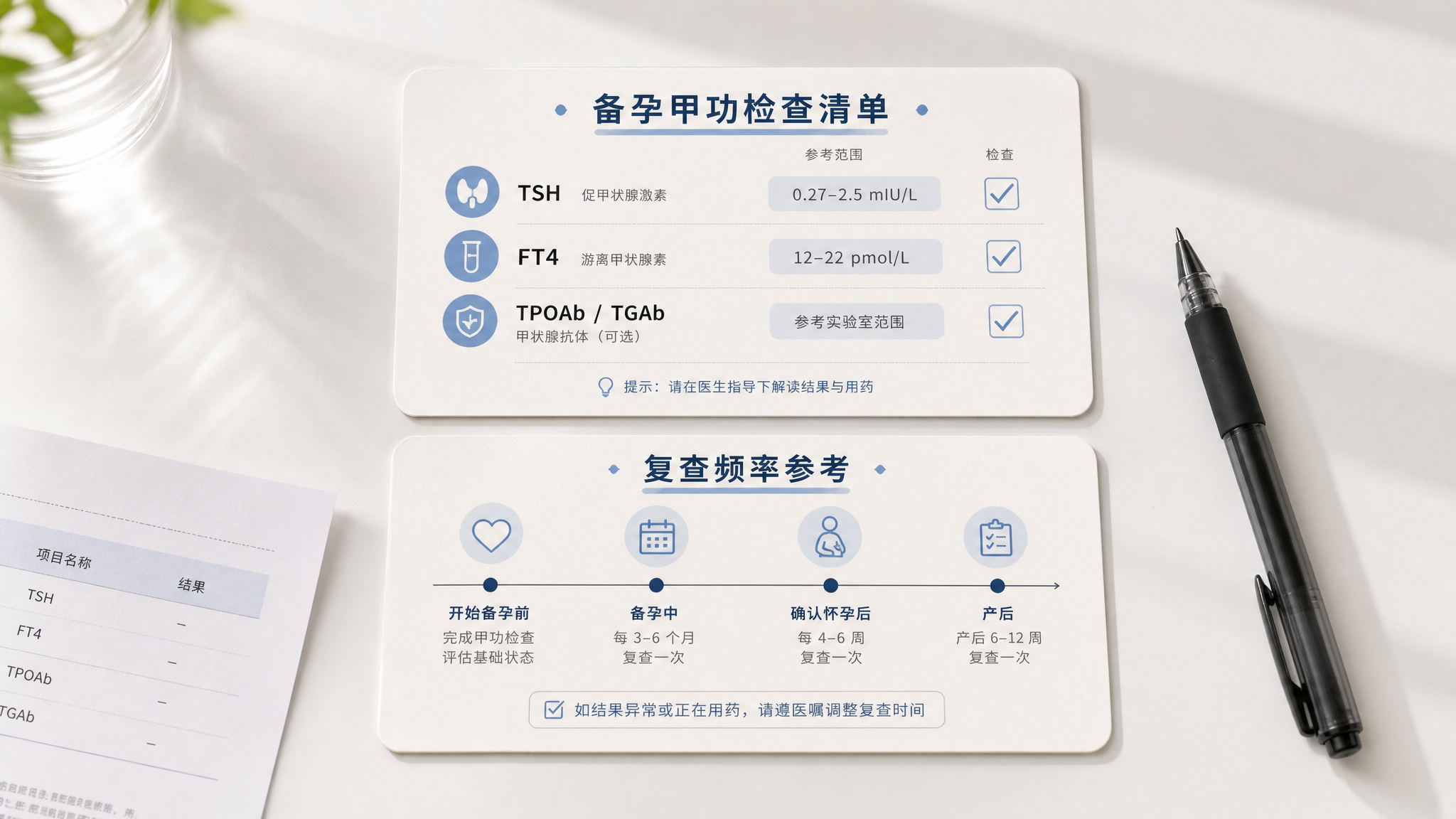 备孕前别只盯女方：TSH控到多少更稳？