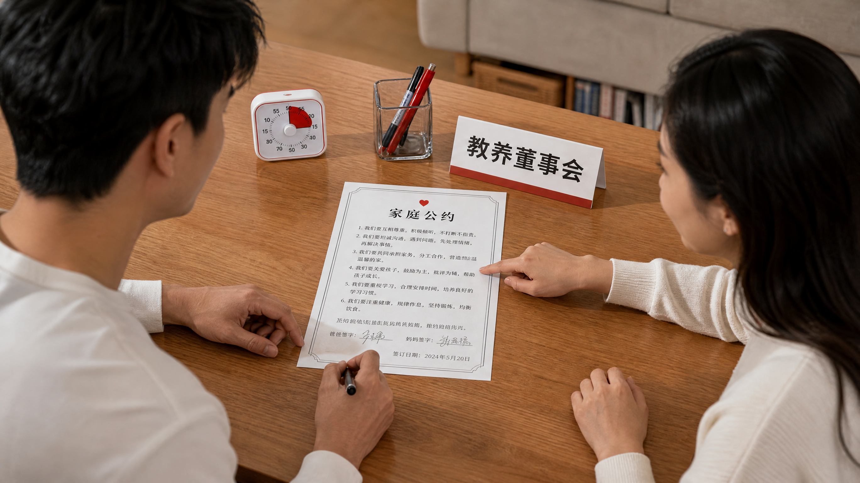 夫妻育儿总内耗？把吵架改成一页纸家庭公约